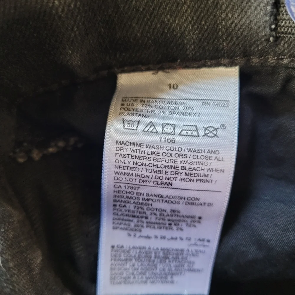 Old Navy Dark Gray Karate Slim Built in Flex Max Adjustable Jeans Size Boy's 10
